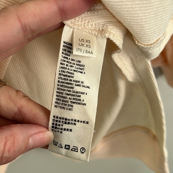 We the Free Free People Feelin It Slouchy tee in alabaster combo size XS - Picture 9 of 14